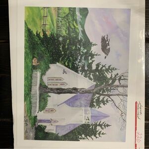 KAY MURPHY "Peace In The Valley” Signed WATERCOLOR PRINT